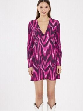 Glamorous | Pink Purple Design Mini Dress